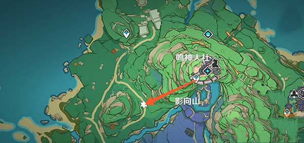 原神筵席终散影向山主干道在哪1