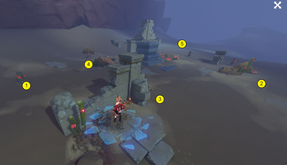 原神千柱的花园五个元素方碑怎么点亮2