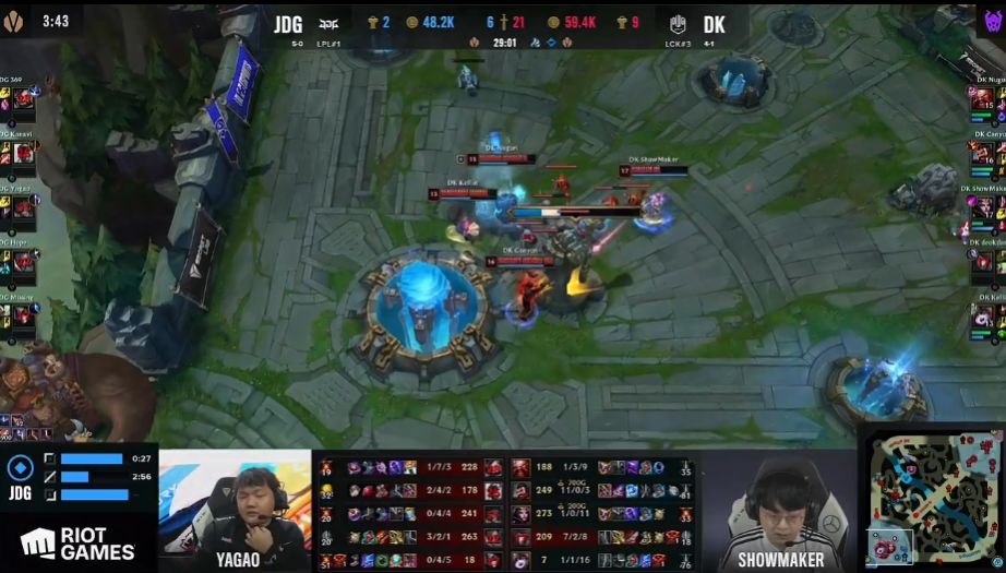 英雄联盟s12小组赛:DK战胜G21